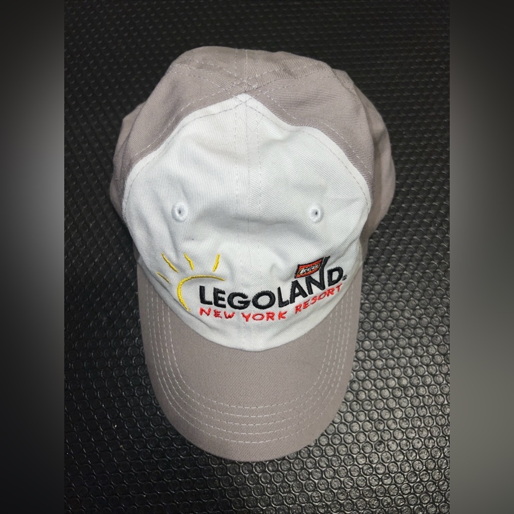 LEGOLAND New York City Resort Adult Gray White Adjustable Cap Dad Hat